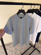 Navy Blue T-shirt with Ff Jacquard