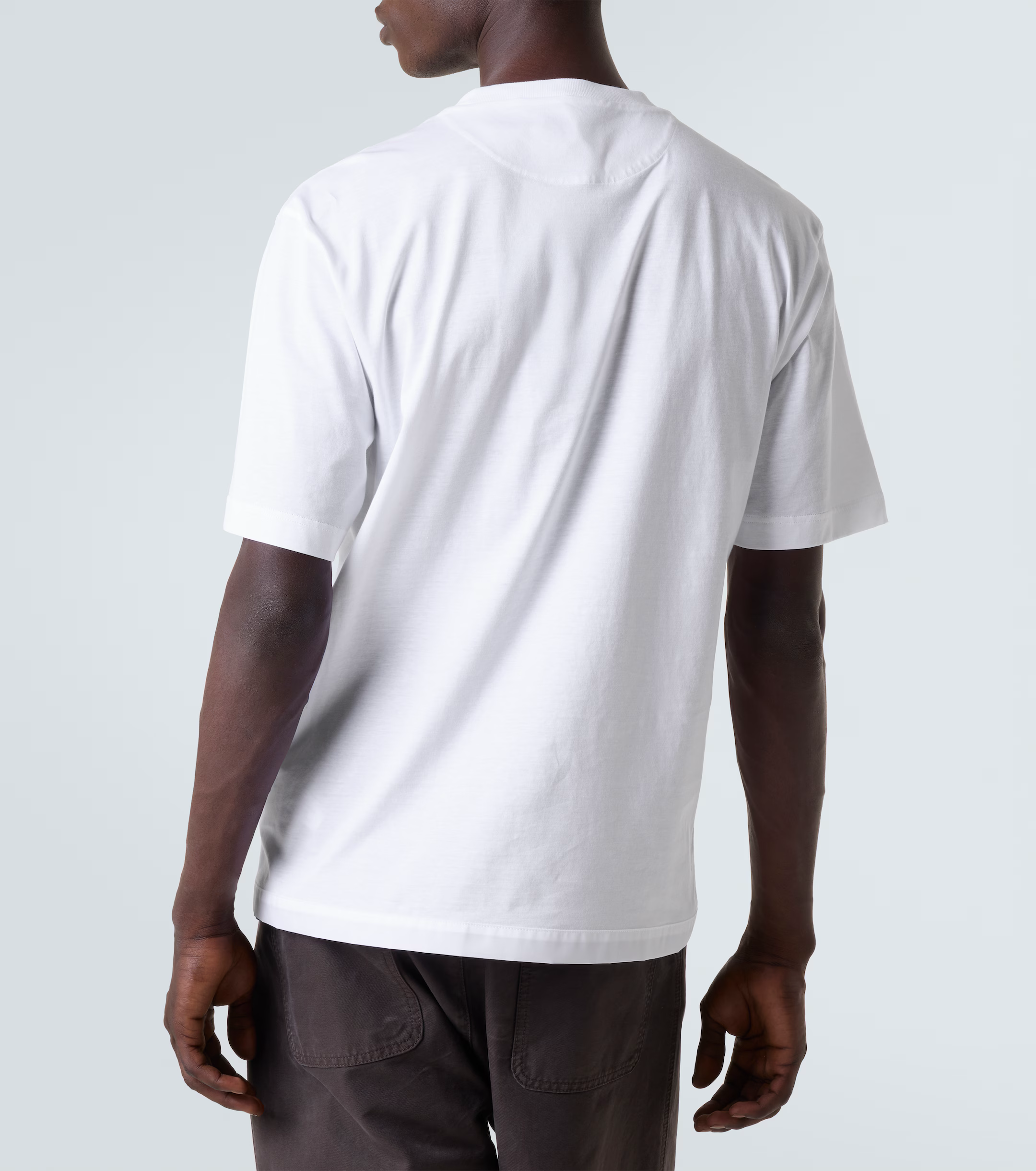 White Logo Plaqué Pocket T-shirt