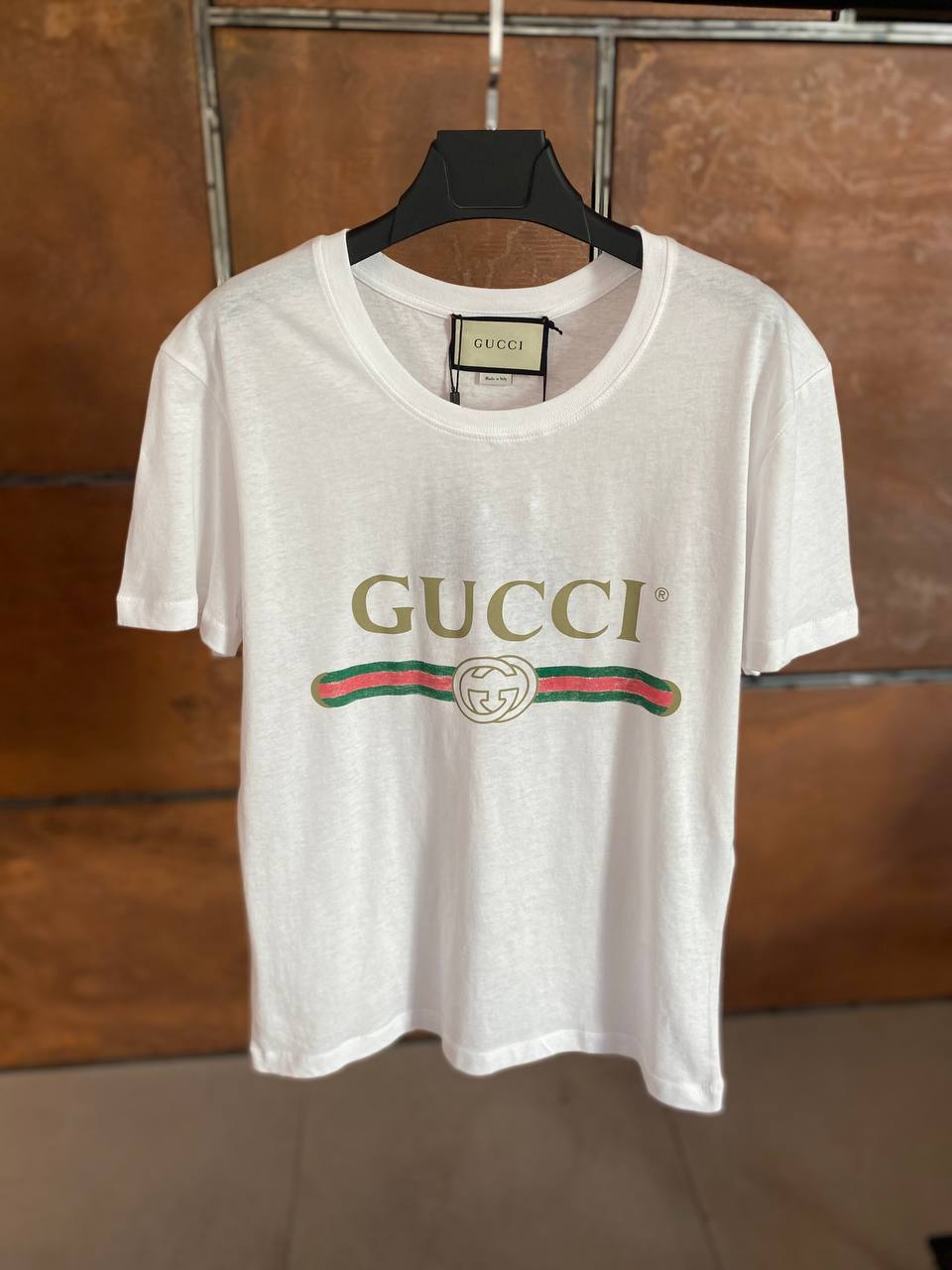 Washed White Cotton T-shirt