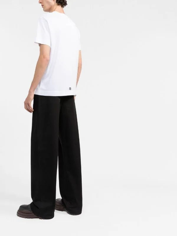 GVCH White College embroidery t-shirt - Styledistrict