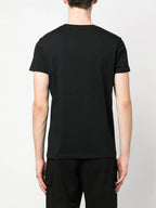 Metallic Logo Print Black T-shirt - Exclusive Wear