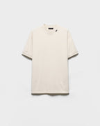 Logo Label Chalk White Cotton T-shirt