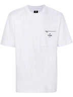 White Cotton T-shirt with Pocket