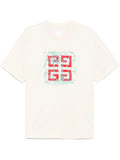 4G logo-embroidery White T-shirt