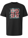 4G logo-embroidery Black T-shirt