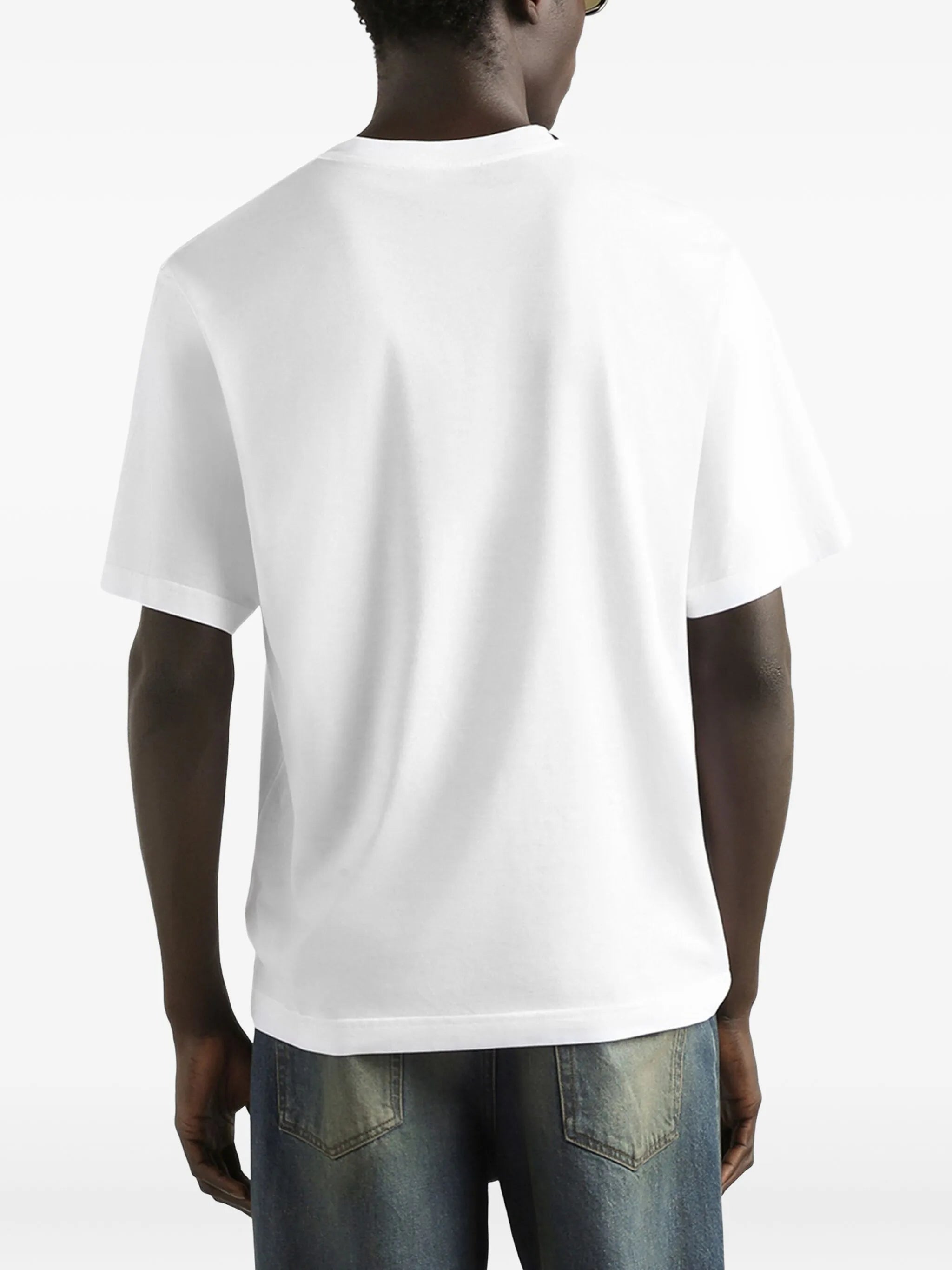 Round Logo Patch White T-shirt