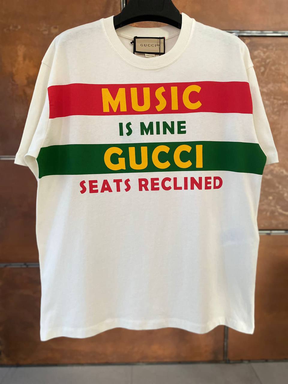 Music Is Mine Print Oversized T-shirt