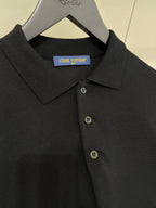 Signature Short-sleeved Black Polo shirt