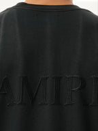 Black T-shirt with Logo Embroidery
