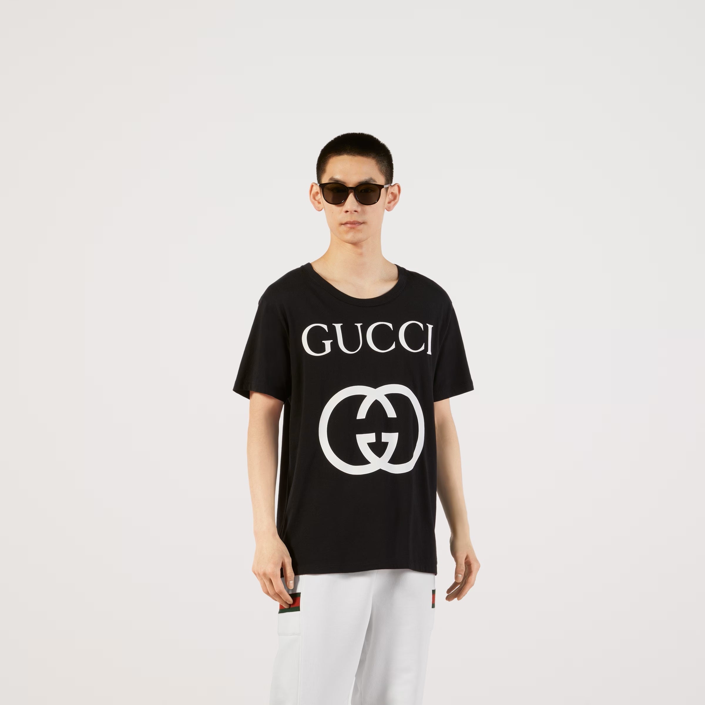GG Interlocking Black T-shirt