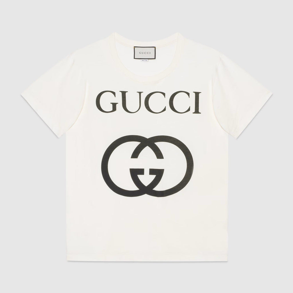 GG Interlocking White T-shirt