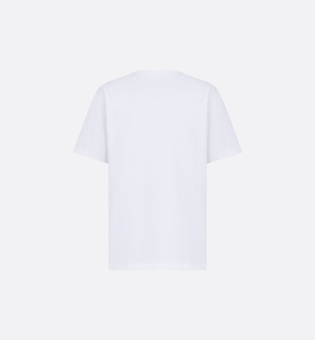Charm Relaxed Fit White T-shirt
