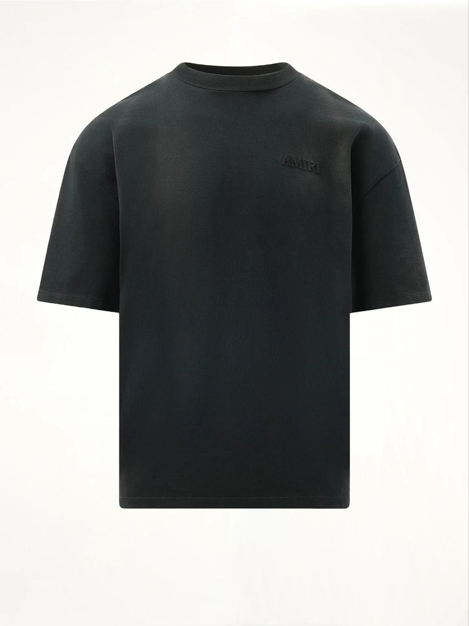 Black T-shirt with Logo Embroidery