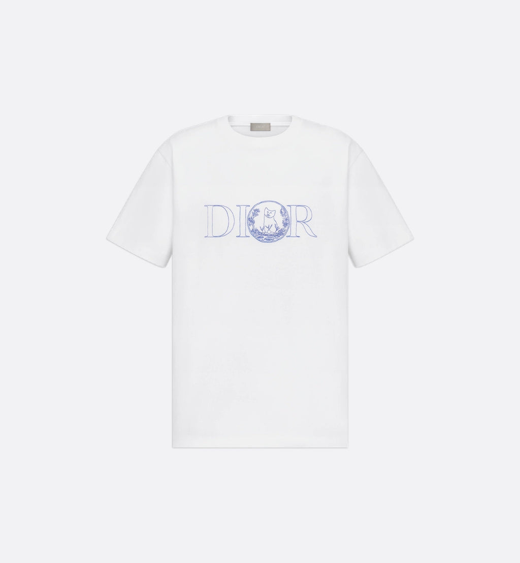 Hylton Nel Embroidered White T-shirt