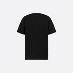 Allover Oblique fil coupé Black T-shirt