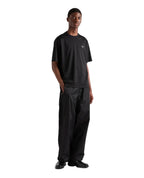 Black Cotton Allover Print T-shirt