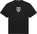 Scissors Logo Print Black Oversized T-shirt