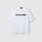 Cotton Jersey T-shirt with Logo Print