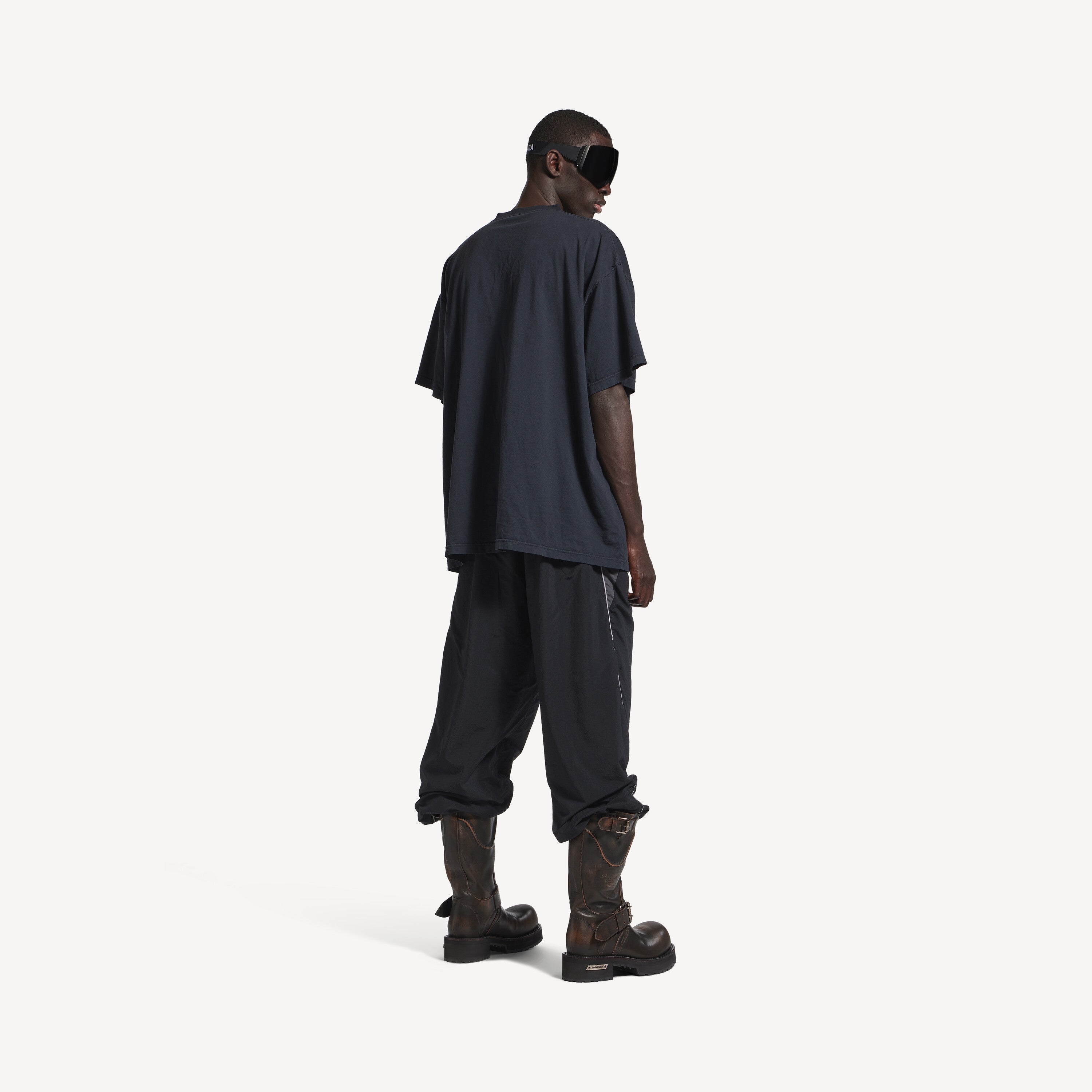 LOOP SPORTS ICON BLACK FADED OVERSIZE T-SHIRT