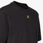 Black T-shirt with FF Embroidered Logo