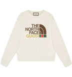 Web print White Cotton Sweatshirt