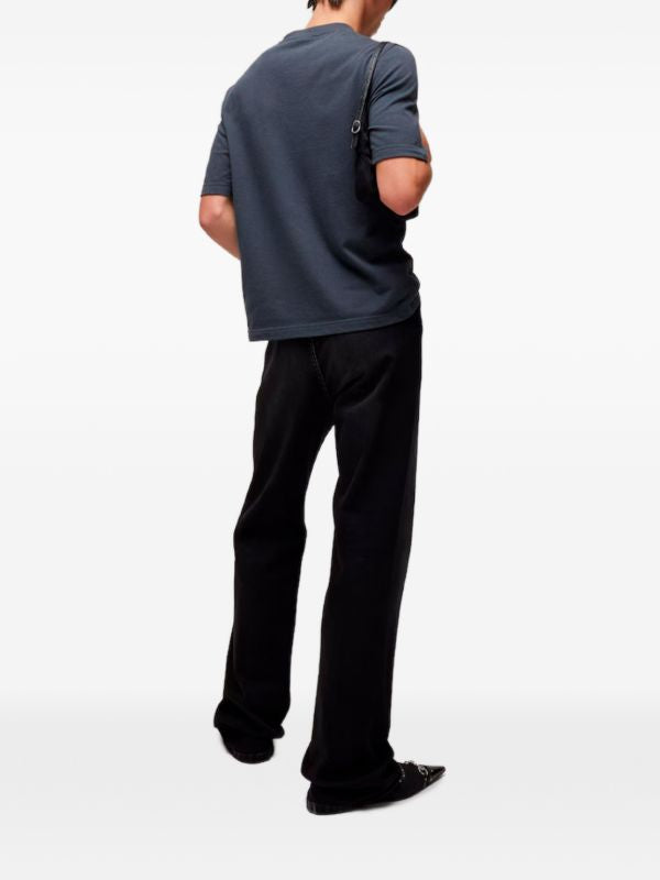 Dark Grey Cotton Jersey T-shirt