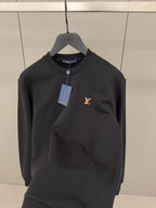 LV Patch Black Sweatshirt