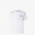 White T-shirt with Small Patch Pocket