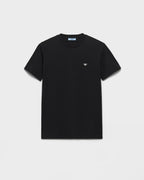 Black T-shirt with Metal Triangle Logo