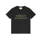 Washed Black Cotton T-shirt