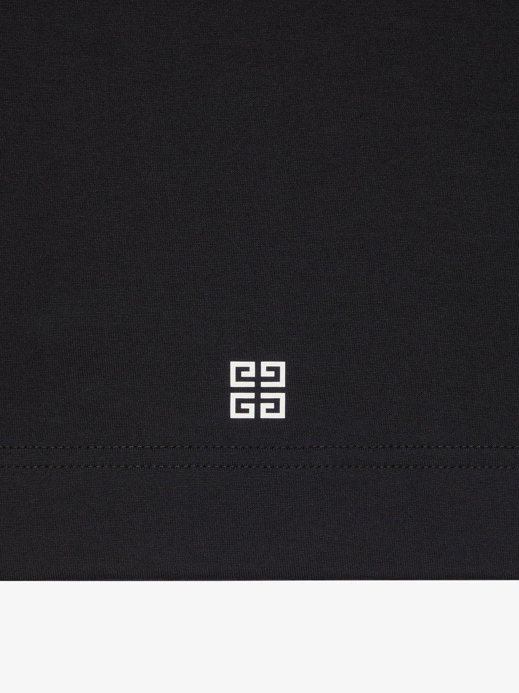 4G Stars Black Cotton T-shirt