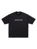 Mirror Print Black Oversize T-shirt