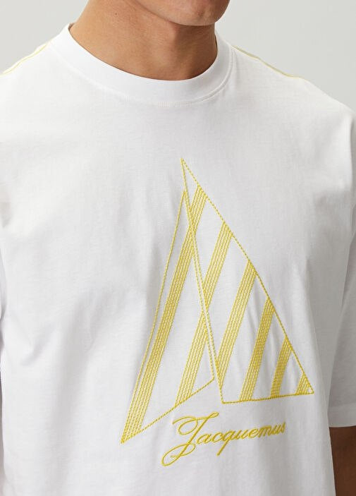 The Voilier Embroidered White Oversize T-shirt
