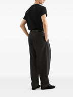 Black Logo Embroidered T-shirt