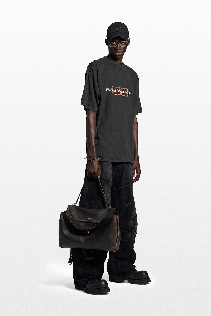 BB ICON STENCIL BLACK FADED T-SHIRT