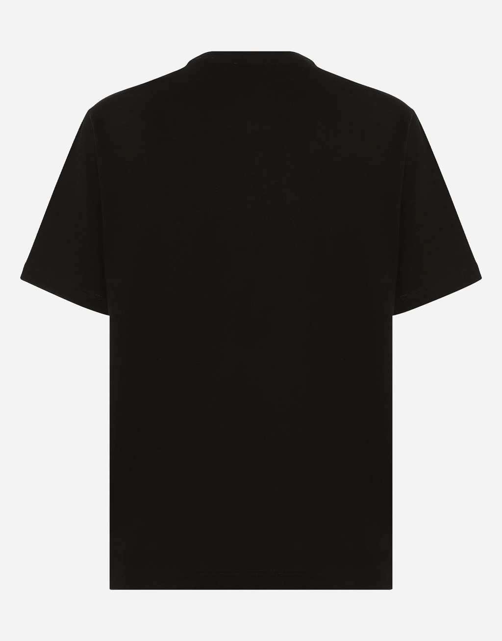 Black Cotton Interlocking Logo Print