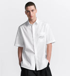 1947 Handwritten Logo Short Sleeved White Shirt
