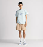 Hylton Nel Embroidered Blue T-shirt