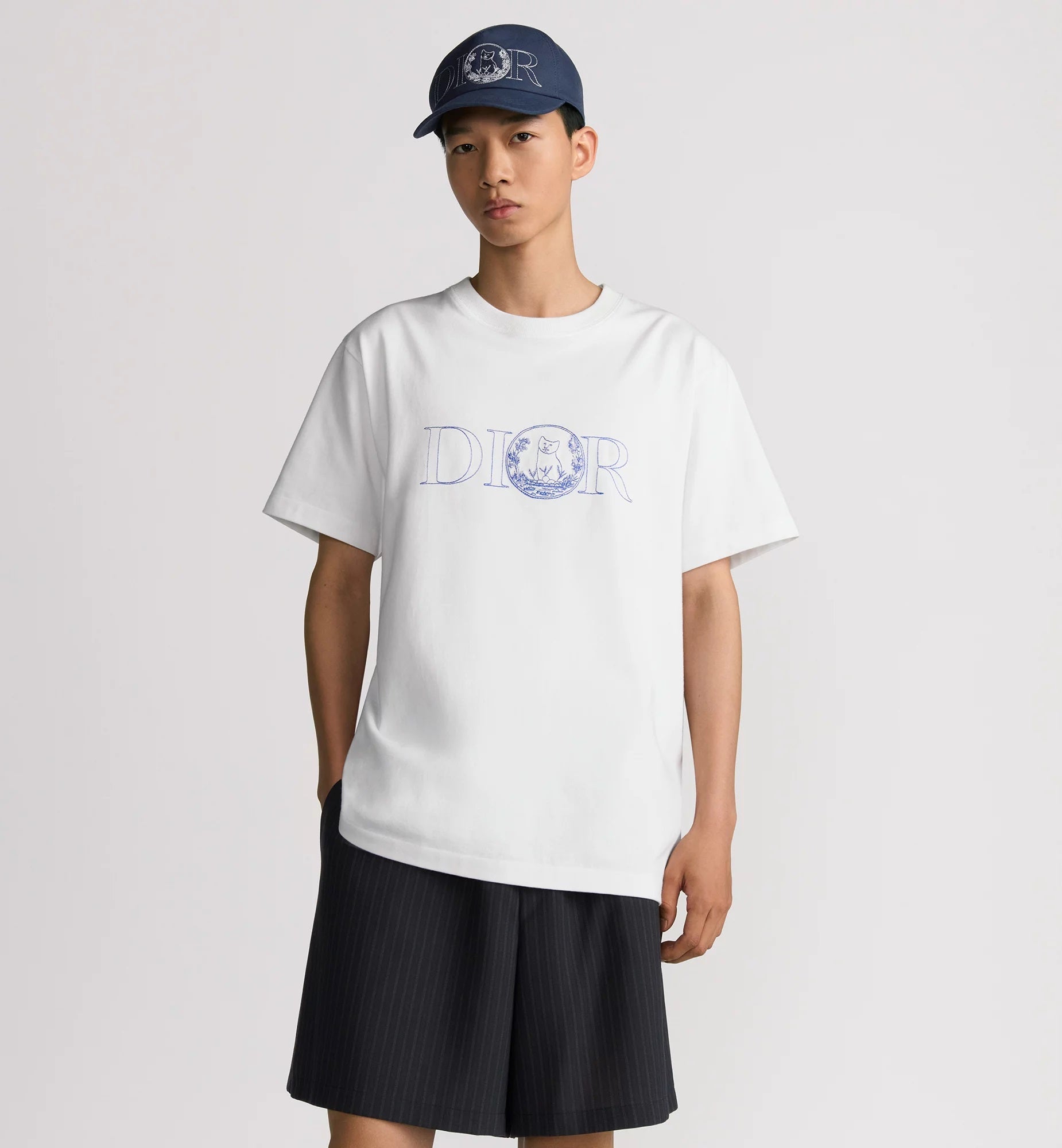Hylton Nel Embroidered White T-shirt