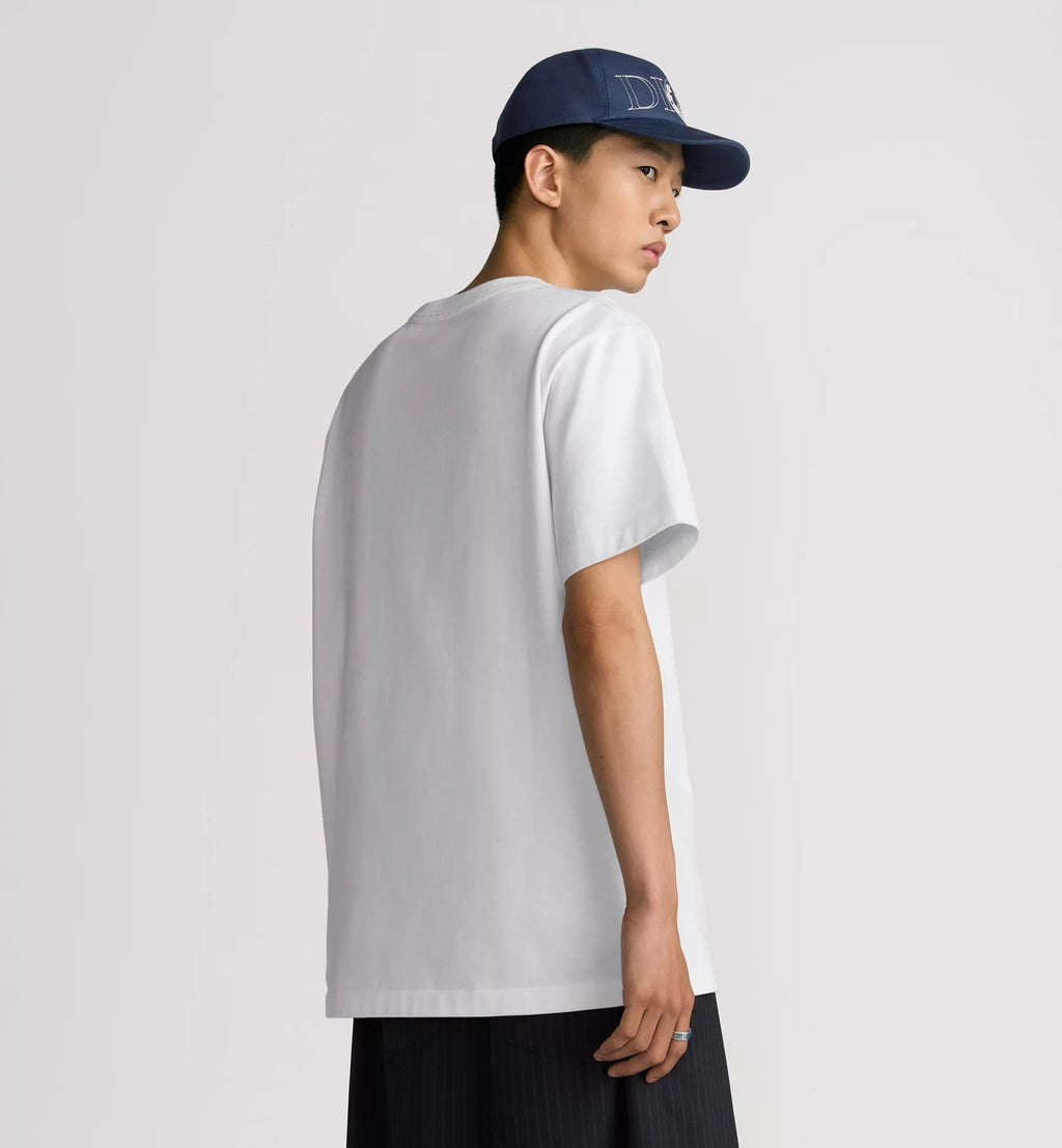 Hylton Nel Embroidered White T-shirt
