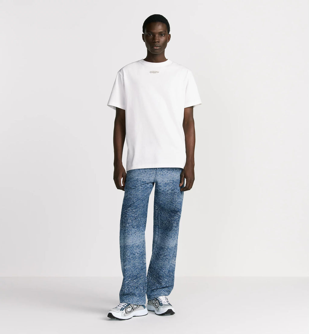 Relaxed Fit White T-shirt with Tag