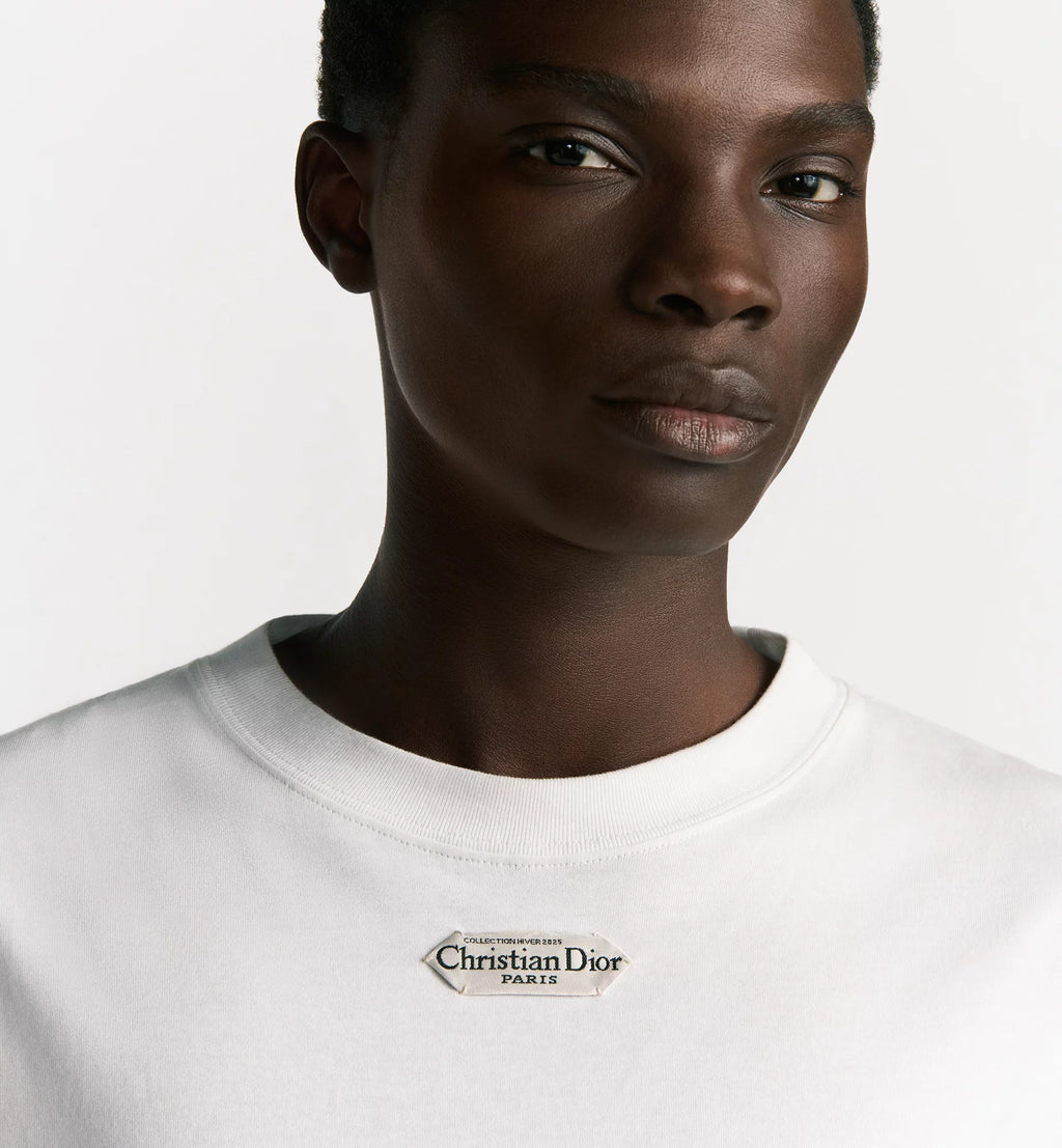 Relaxed Fit White T-shirt with Tag