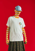 GUC x Palace Tri-Ferg Heavy Cotton Printed White T-shirt - Styledistrict