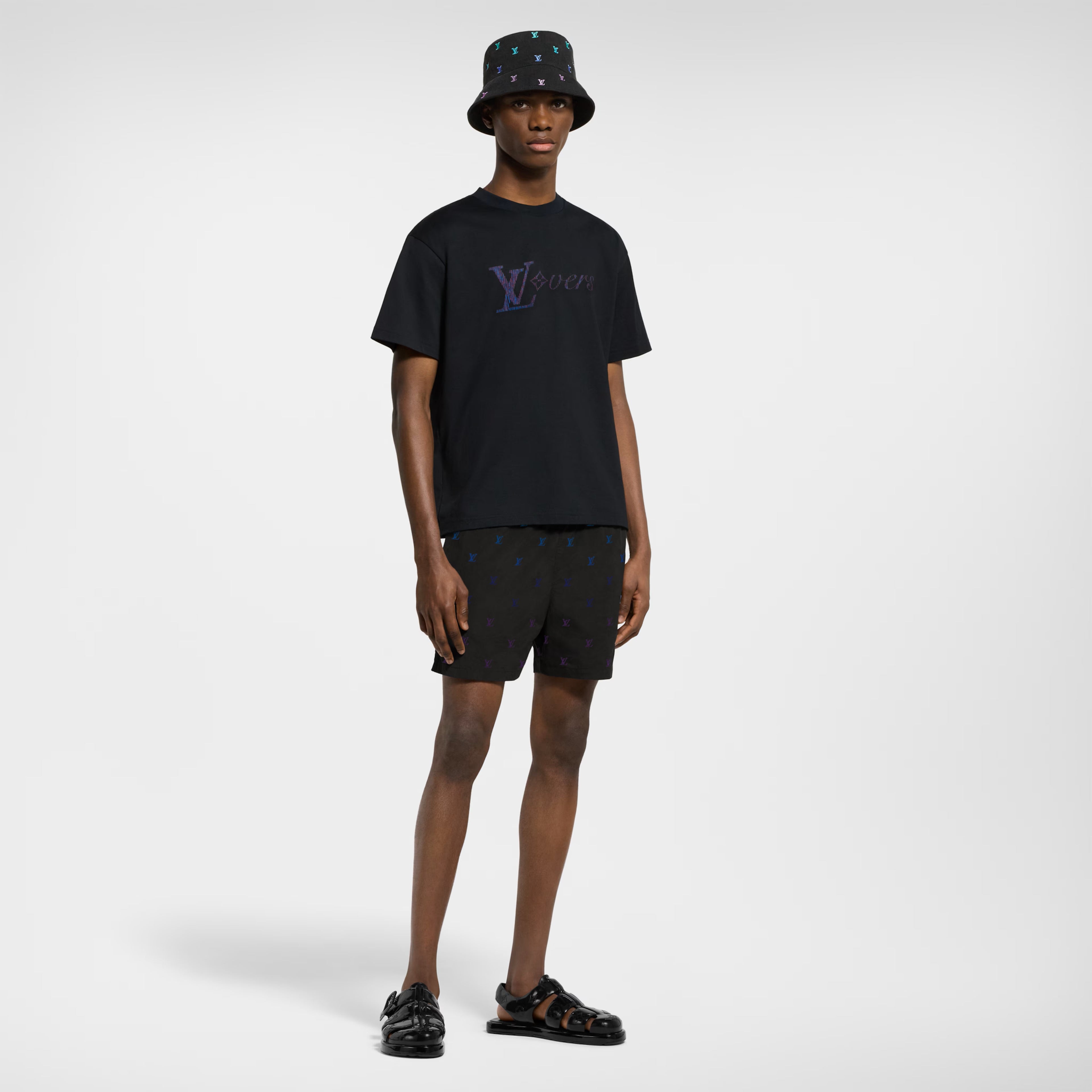 Iridescent LV Vers Black T-shirt