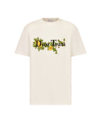 TEARS RELAXED FIT WHITE T-SHIRT WITH EMBROIDERY